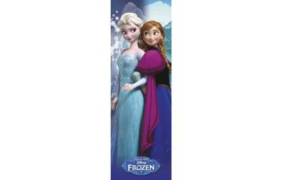 Bild på musmatta Dörrposter Frozen i färgen Lila, Blå, Vit från Disney mot vit bakgrund.